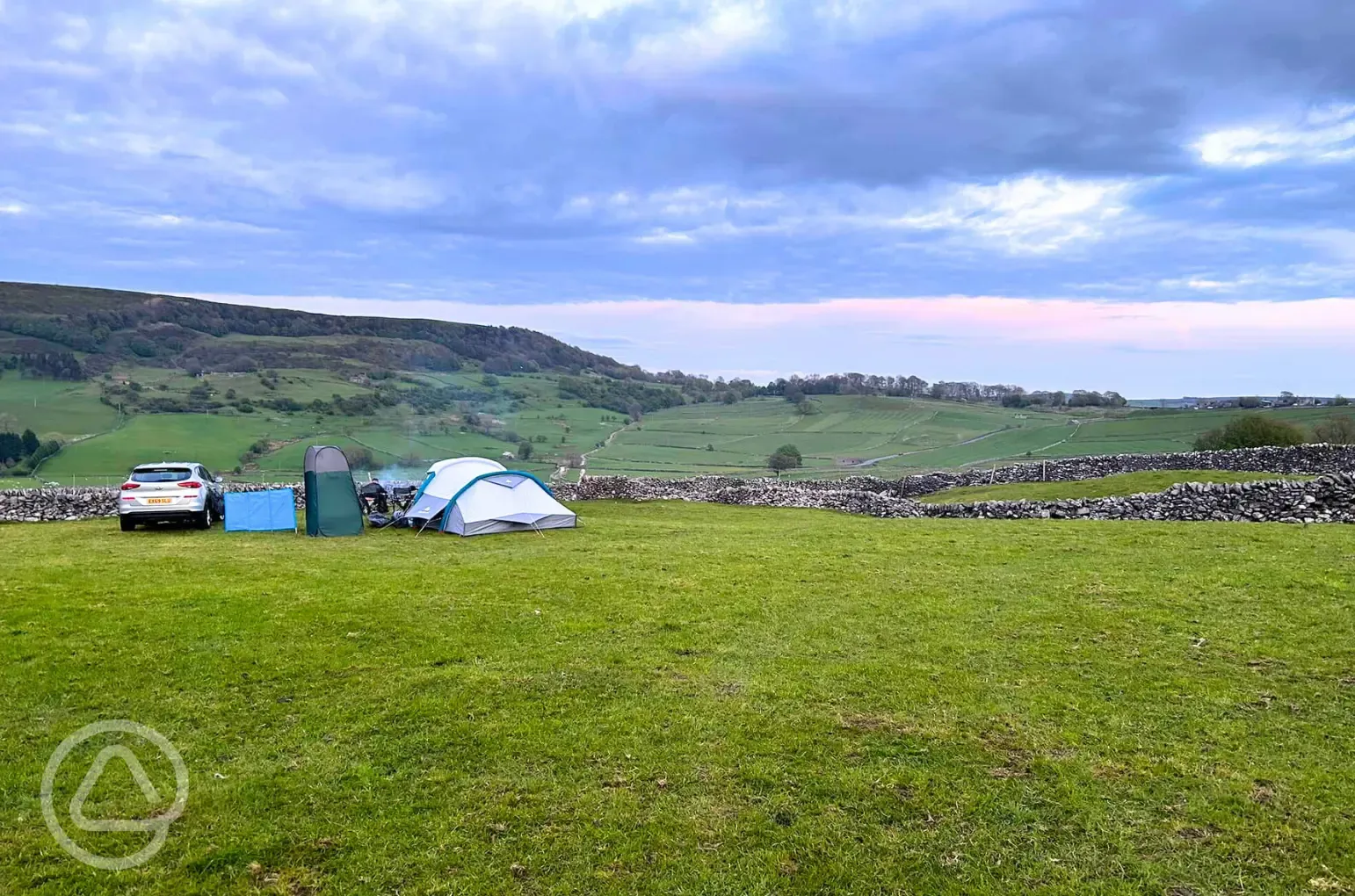 View of camping field