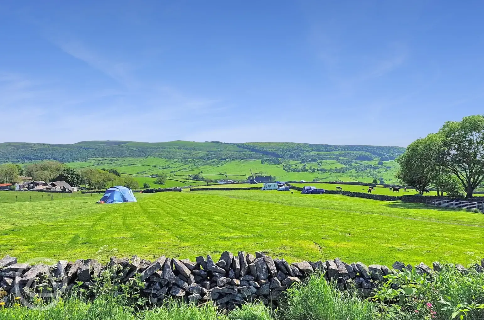 View of camping field