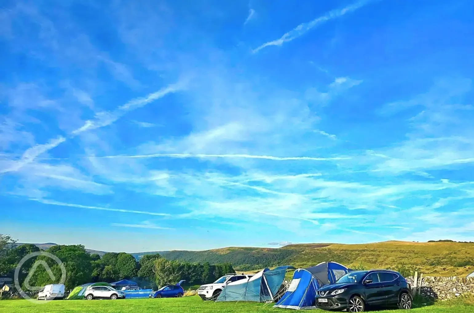 View of camping field