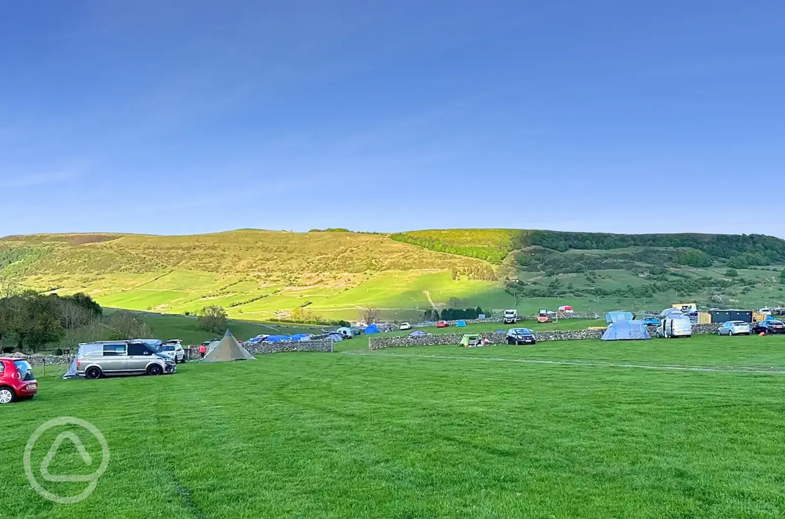 View of camping field