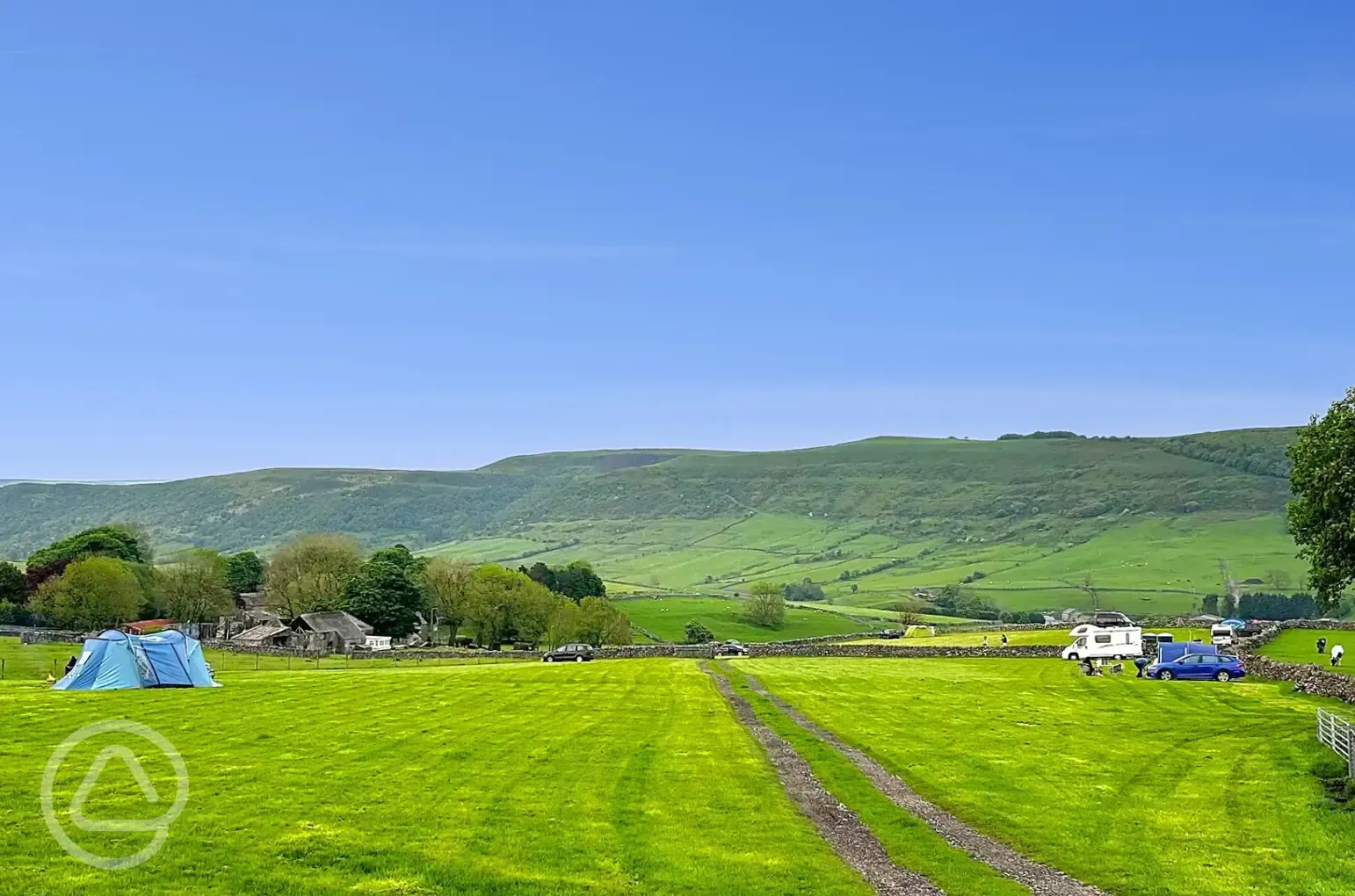 View of camping field