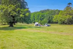 Grass tent pitches