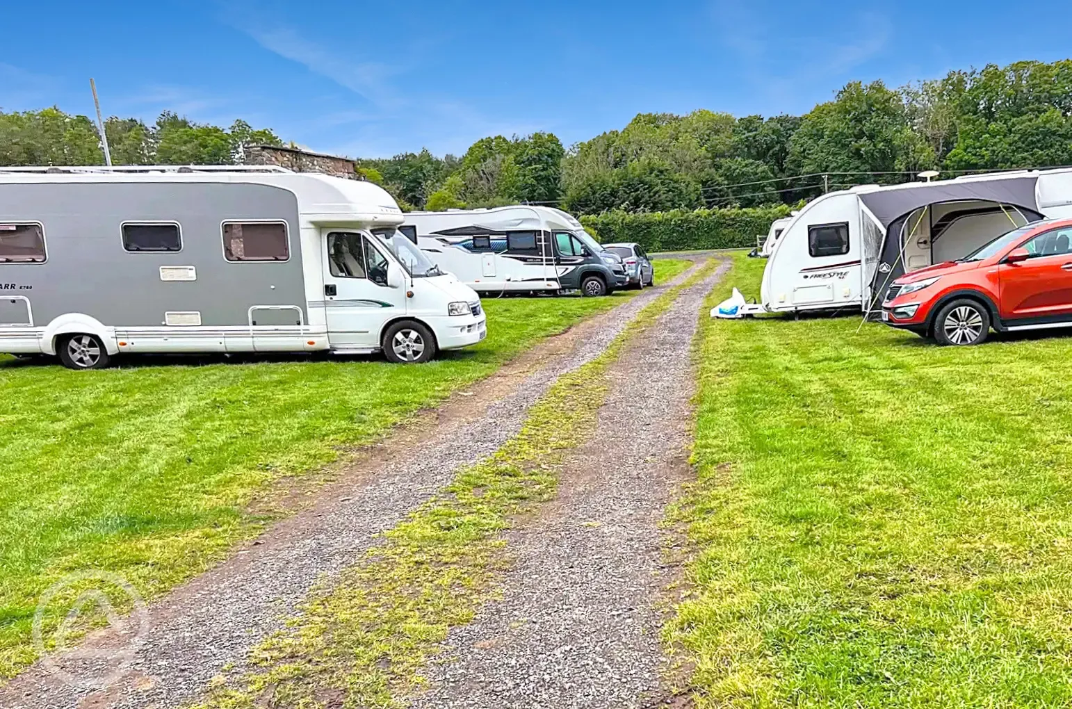 Non electric grass touring pitches