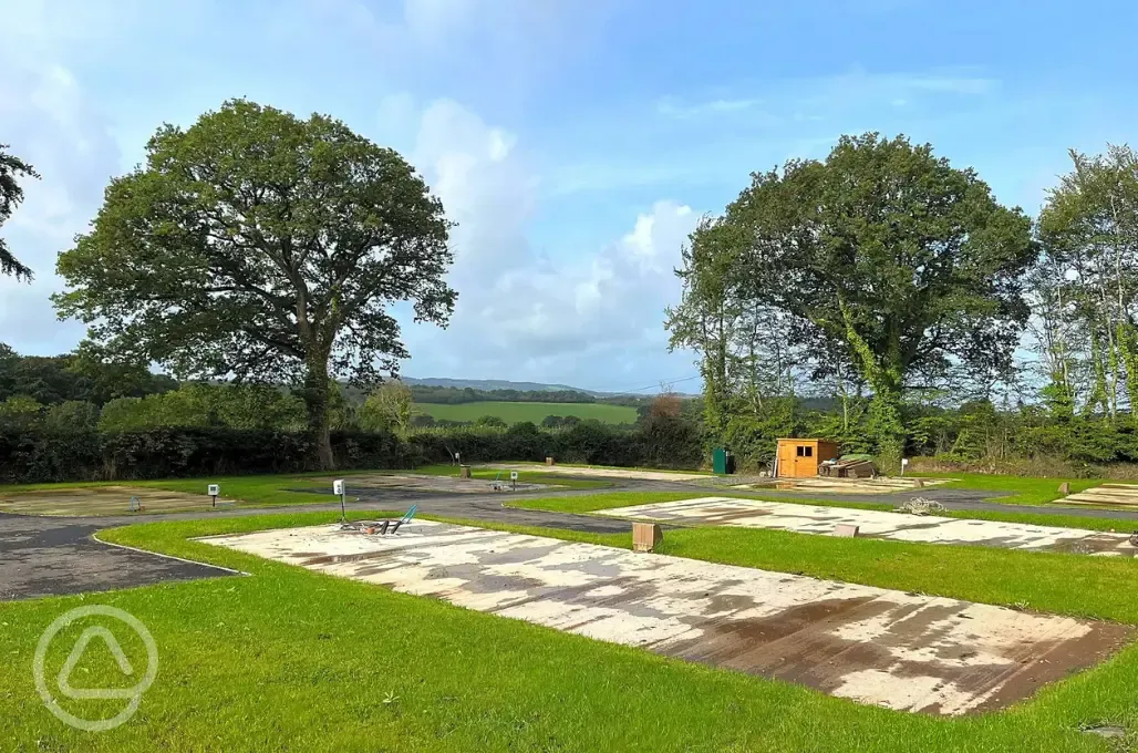 Electric hardstanding motorhome pitches