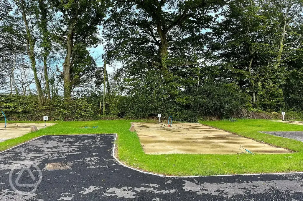 Electric hardstanding motorhome pitches