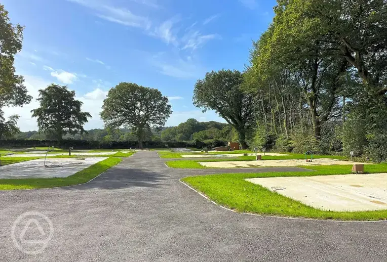 Electric hardstanding motorhome pitches