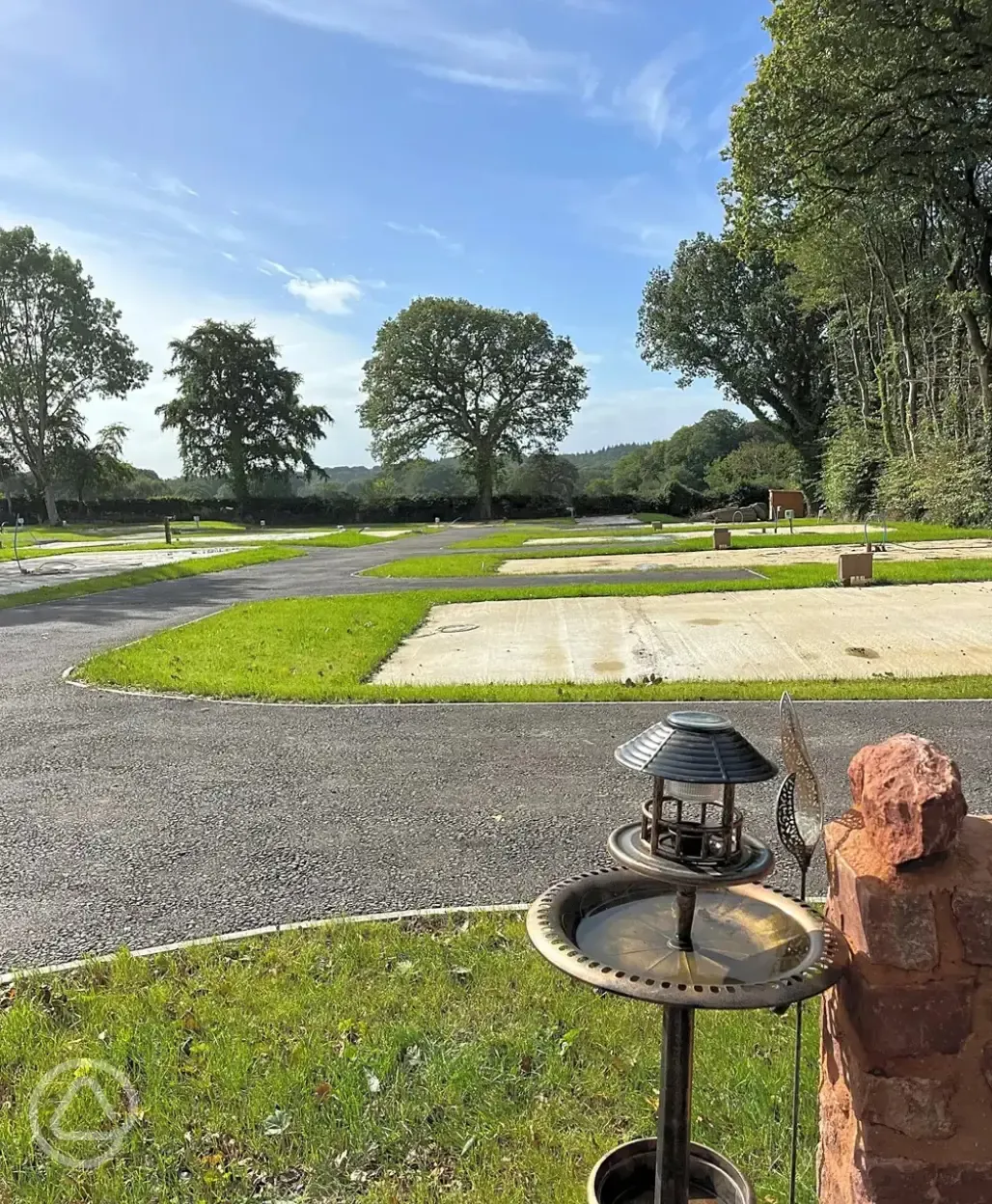 Electric hardstanding motorhome pitches