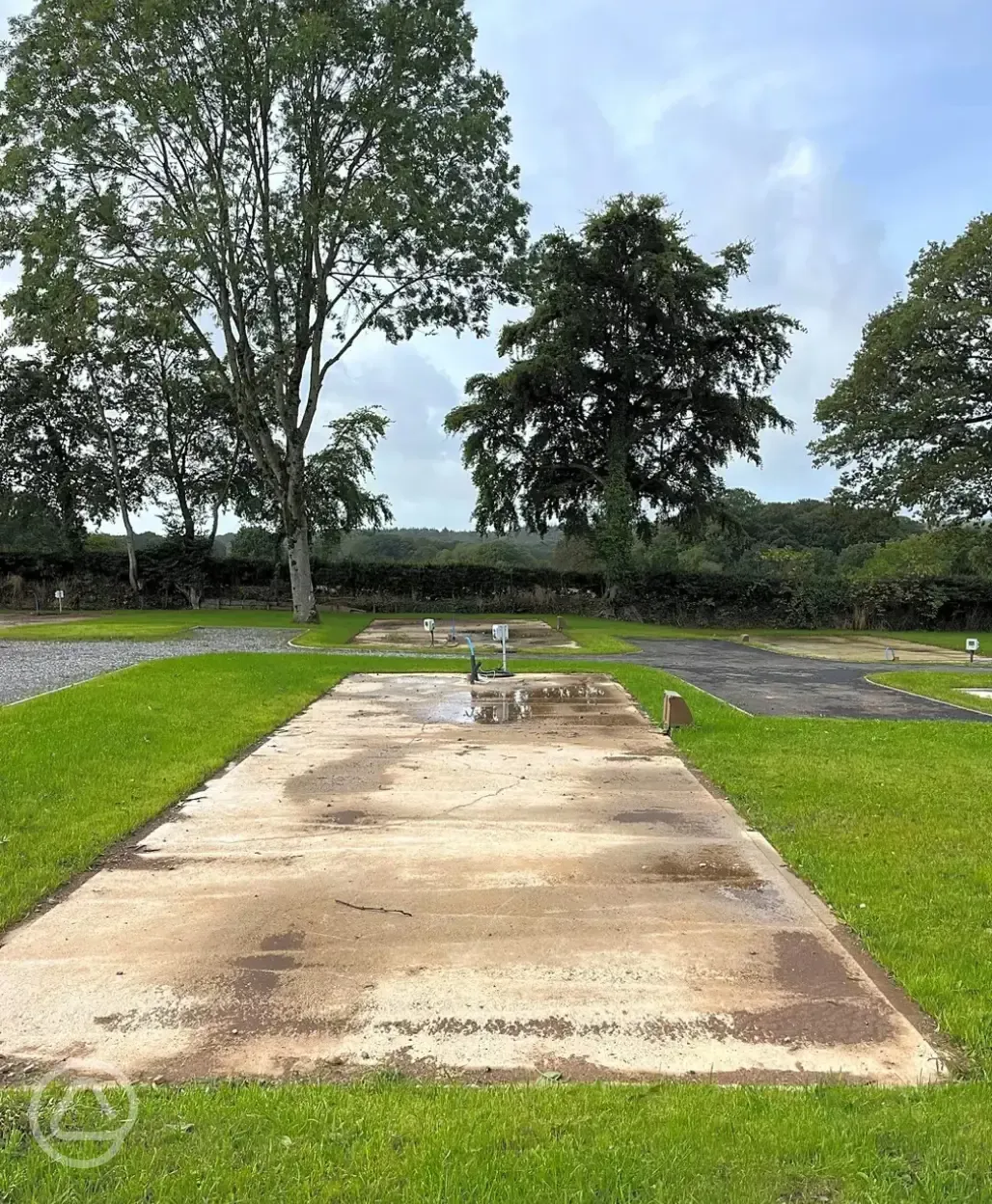 Electric hardstanding motorhome pitches