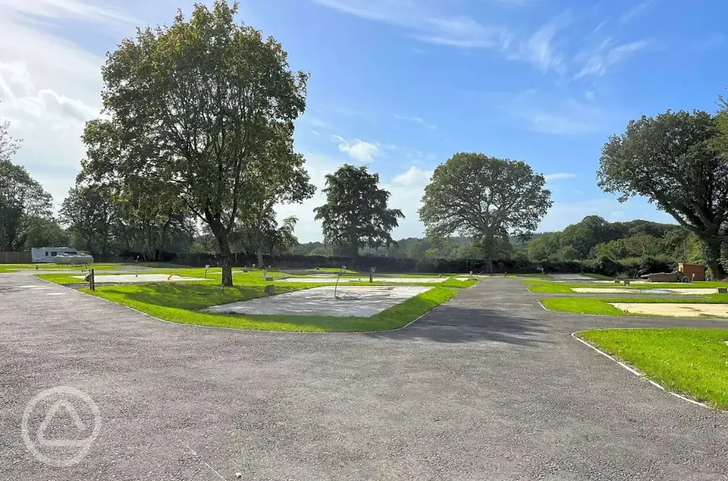 Electric hardstanding motorhome pitches