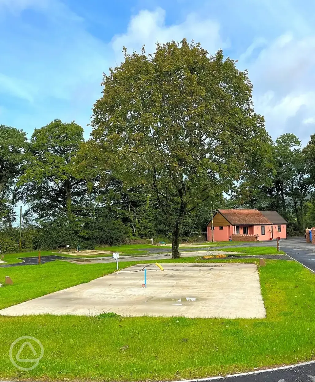 Electric hardstanding motorhome pitches