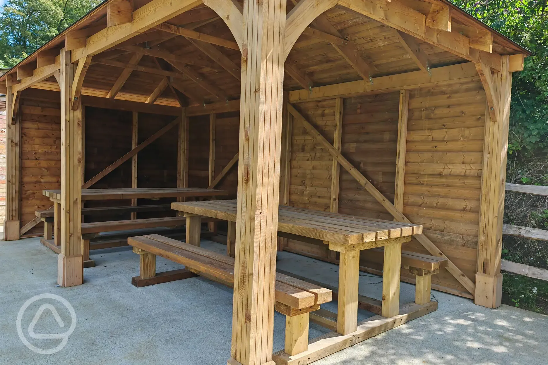 Covered picnic area