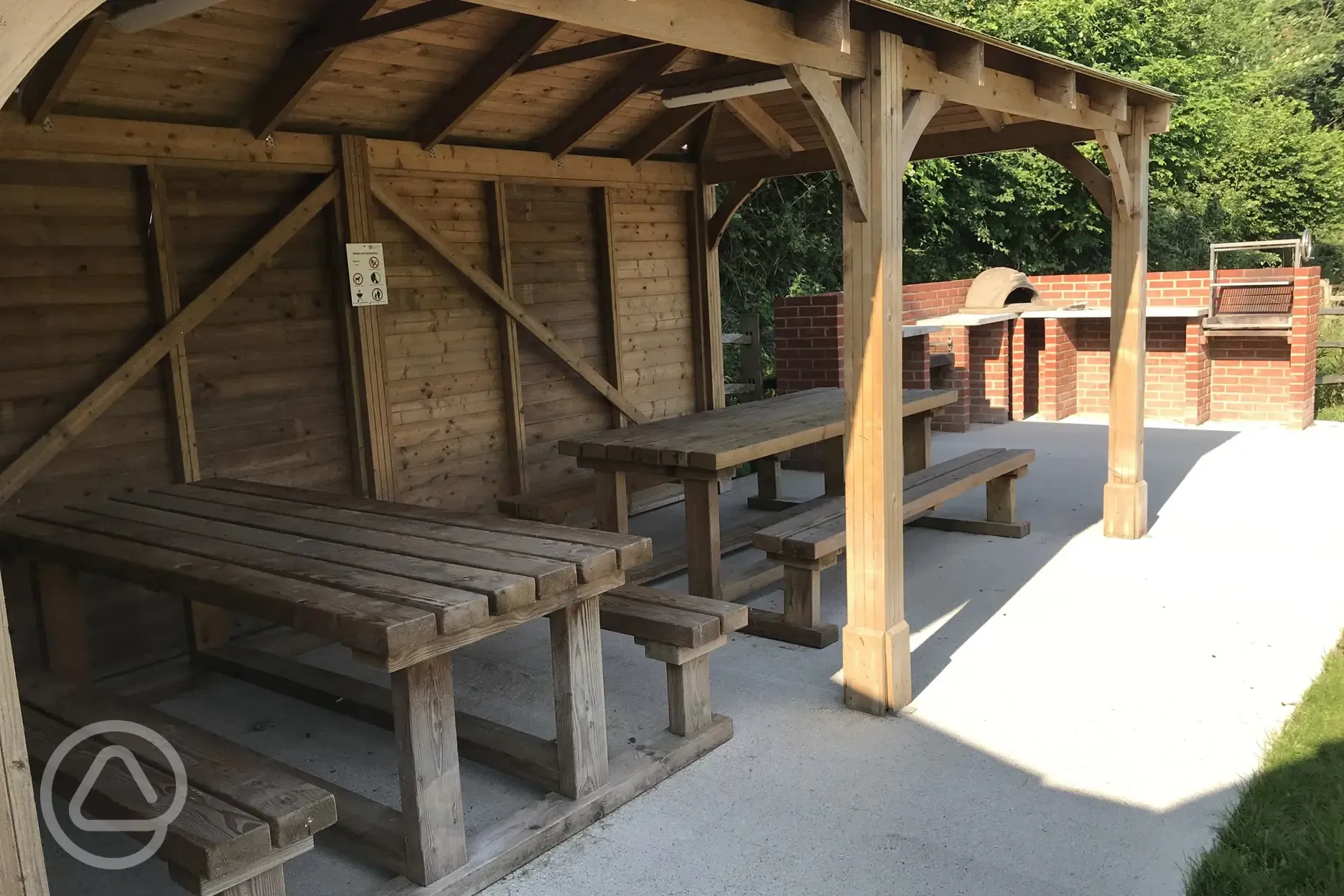 Covered picnic area