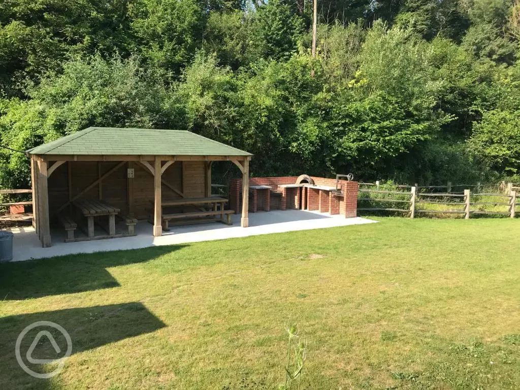 Shared BBQ area and covered picnic area