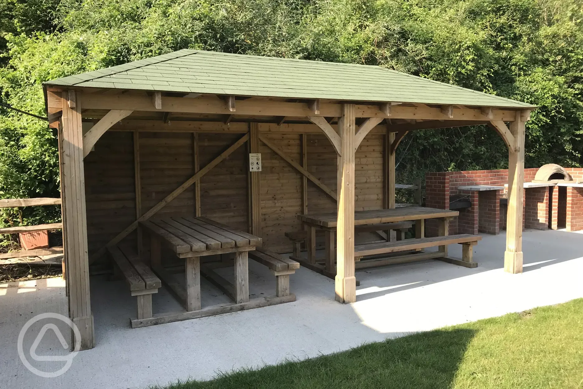 Covered picnic area