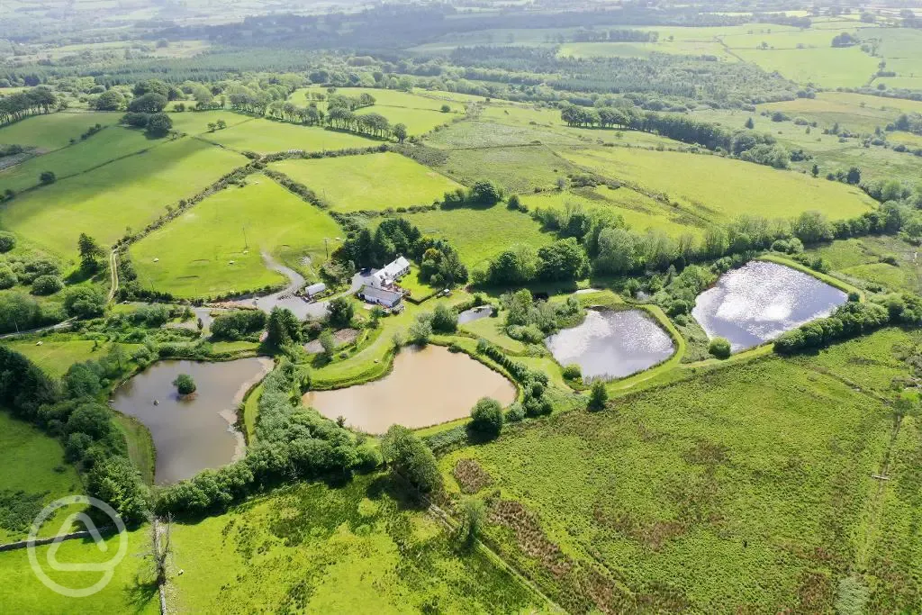 Bird's eye view of the site