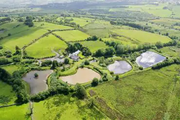 Bird's eye view of the site