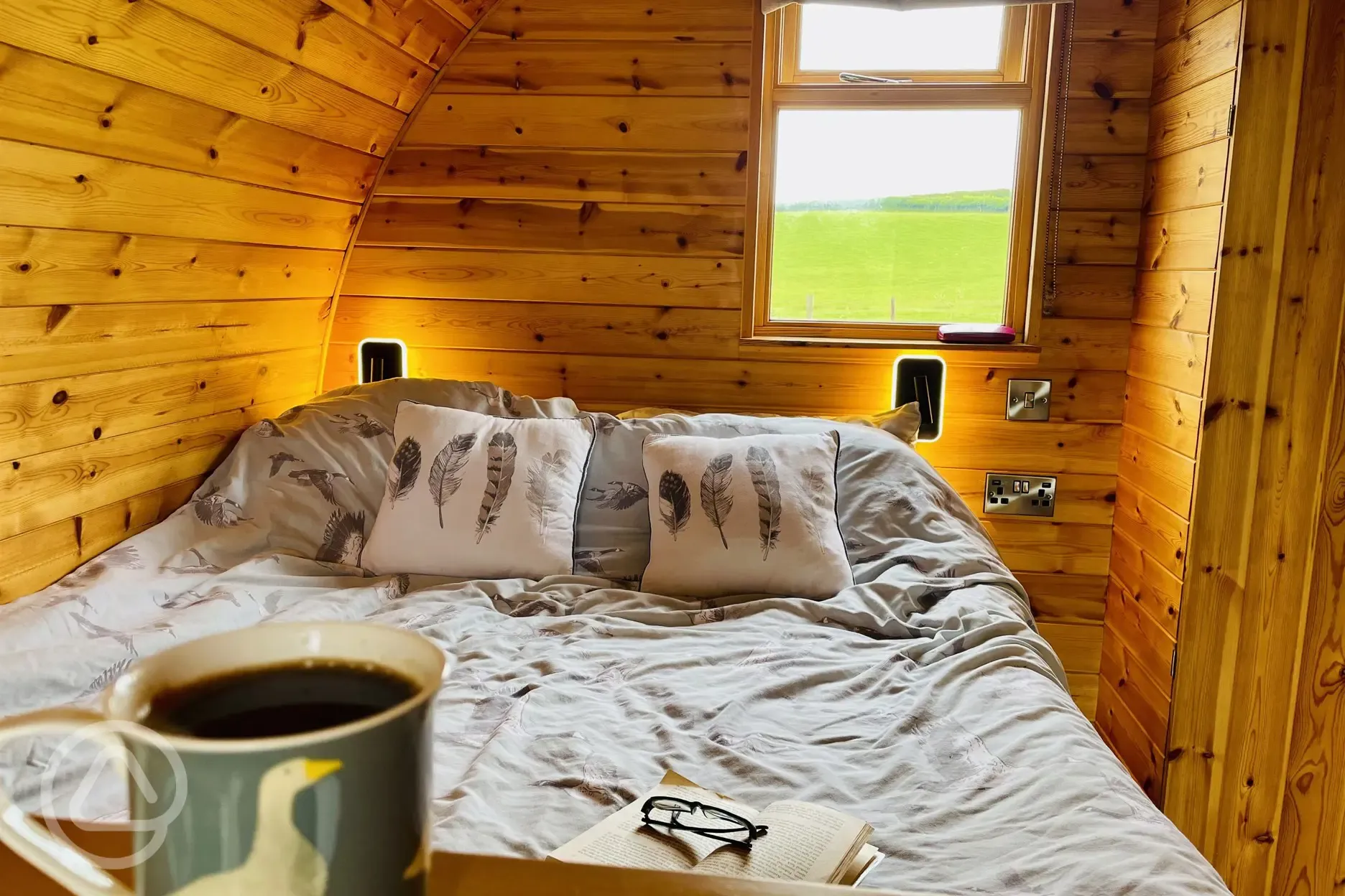 Embden glamping pod interior