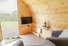 Embden glamping pod interior
