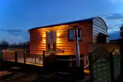 Stag lodge at night