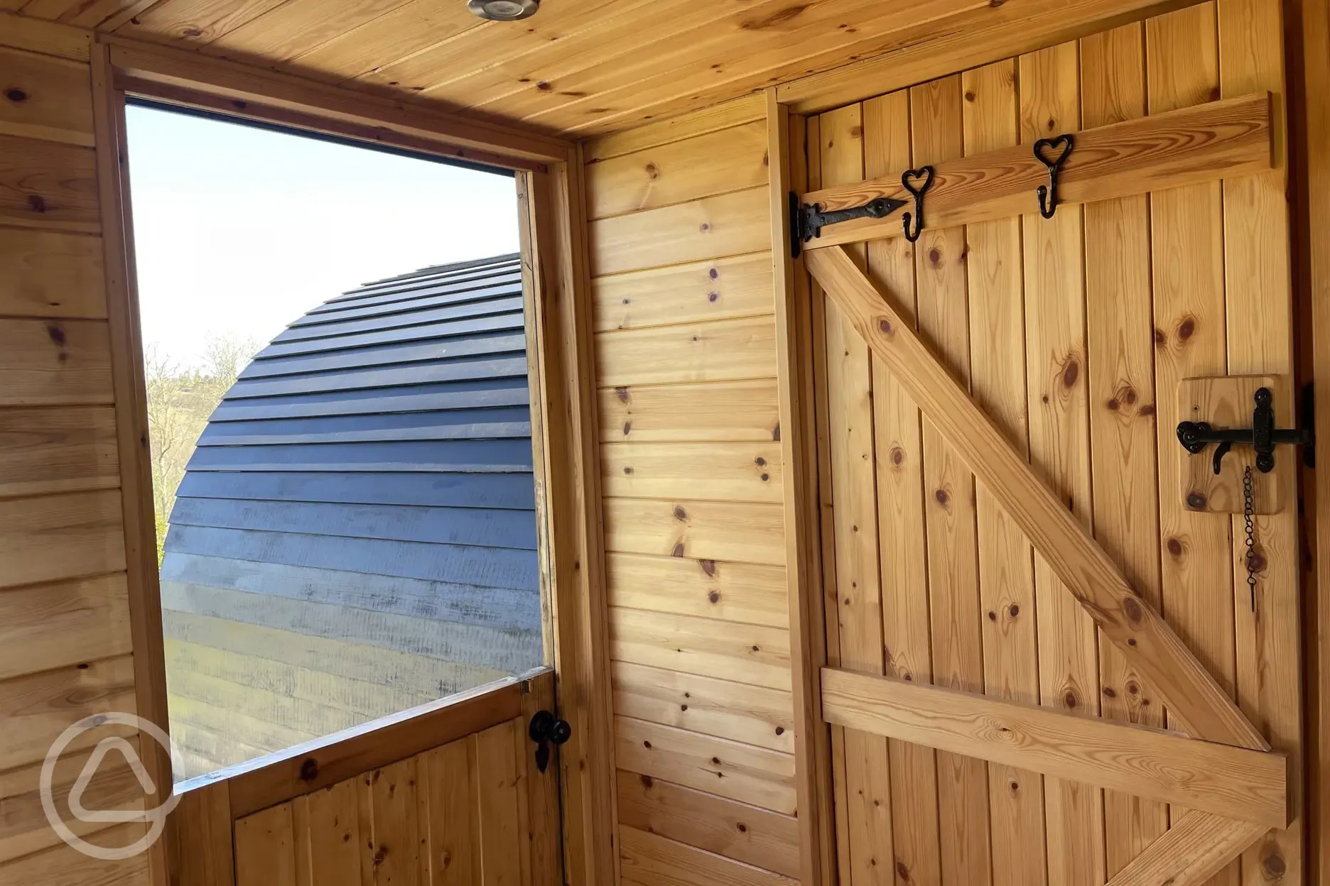 Embden glamping pod view