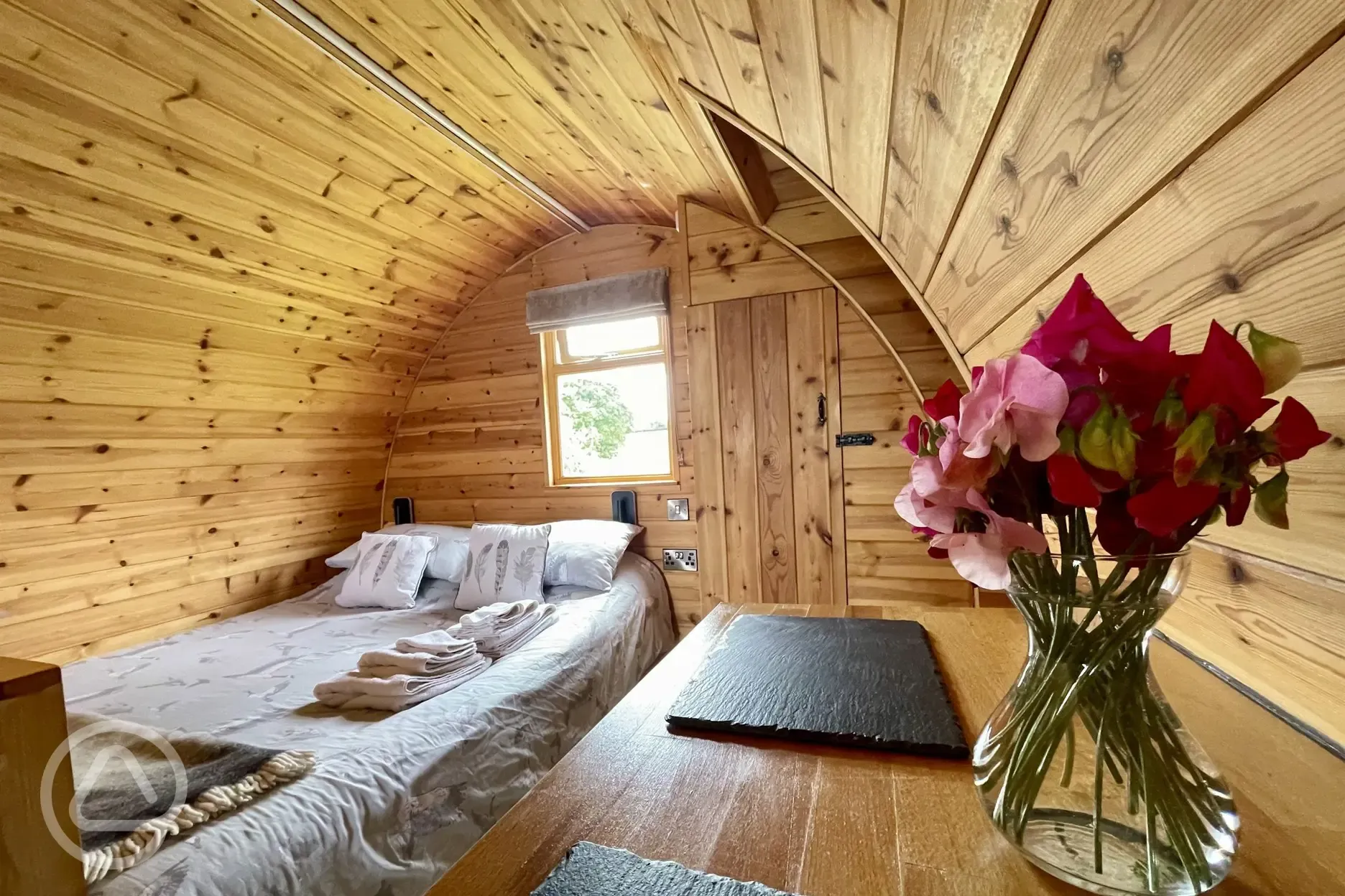 Embden glamping pod interior