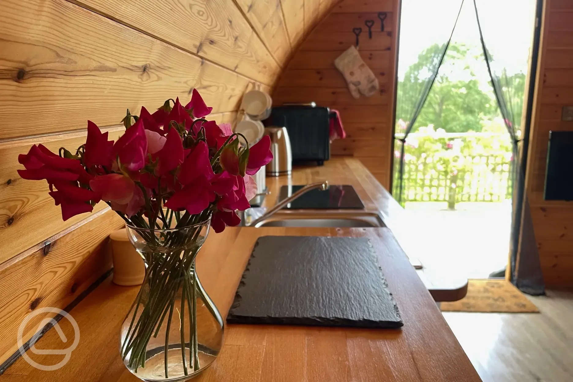 Embden glamping pod interior