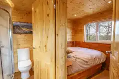 Stag lodge ensuite toilet and shower area Stag lodge ensuite toilet and shower area