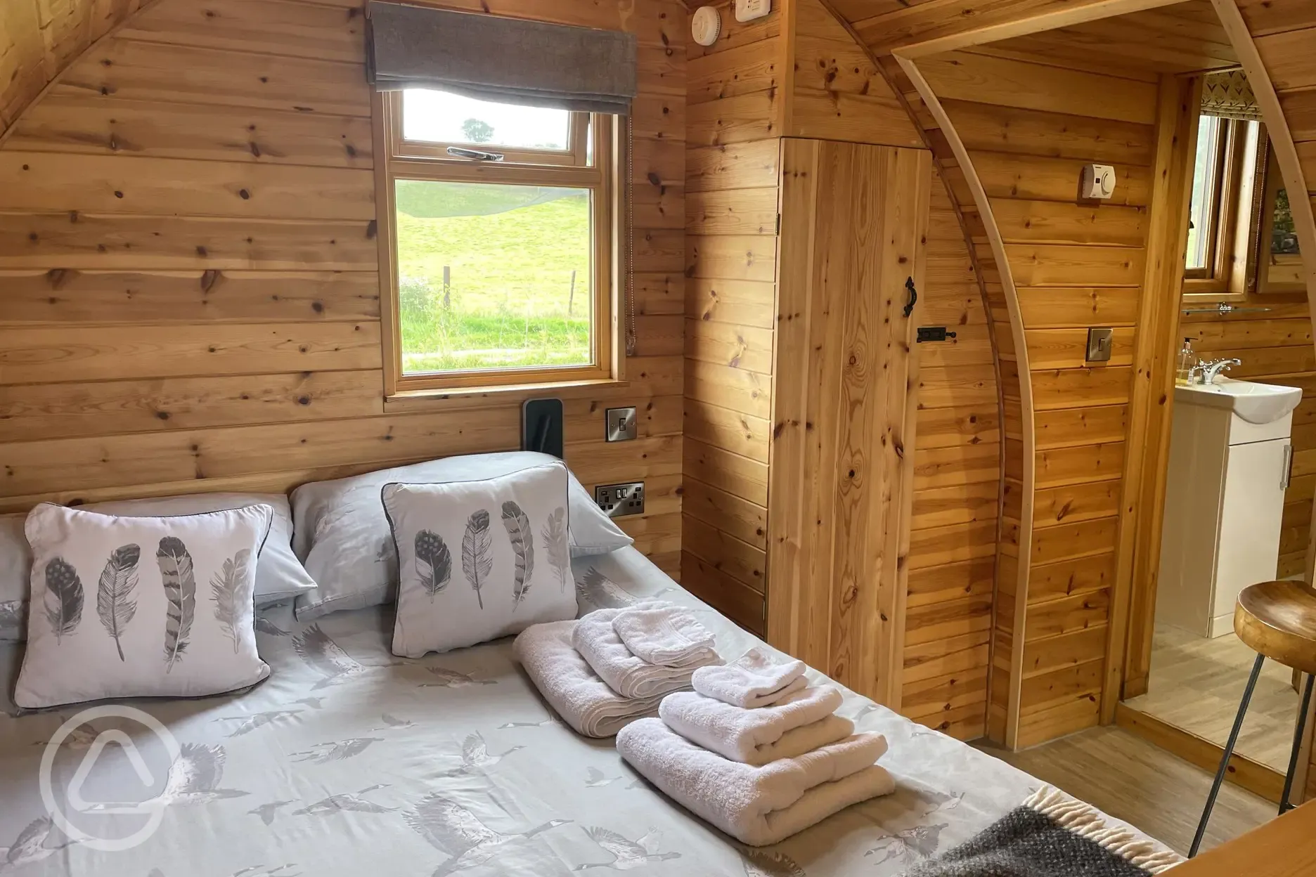 Embden glamping interior