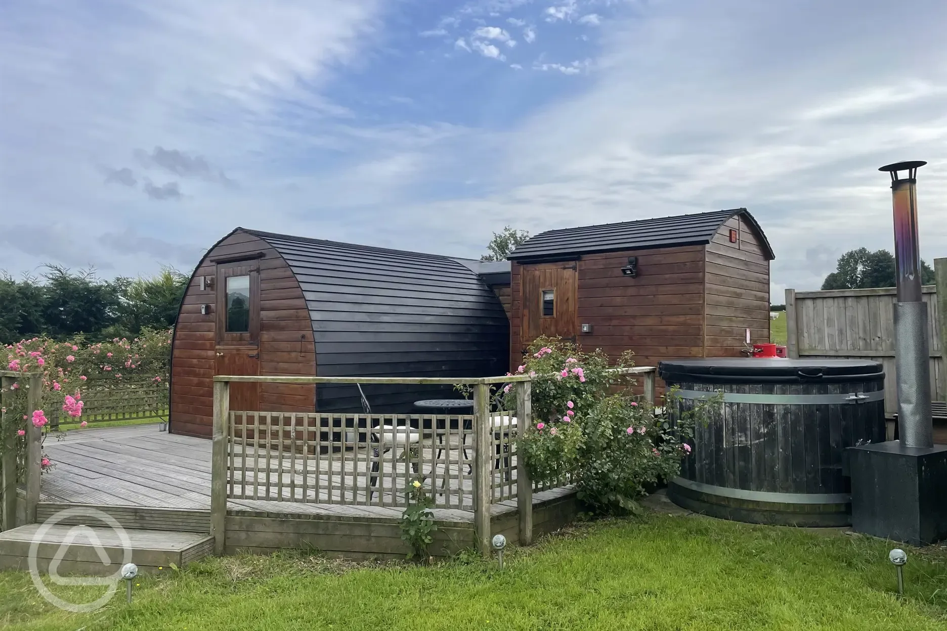 Embden glamping pod exterior