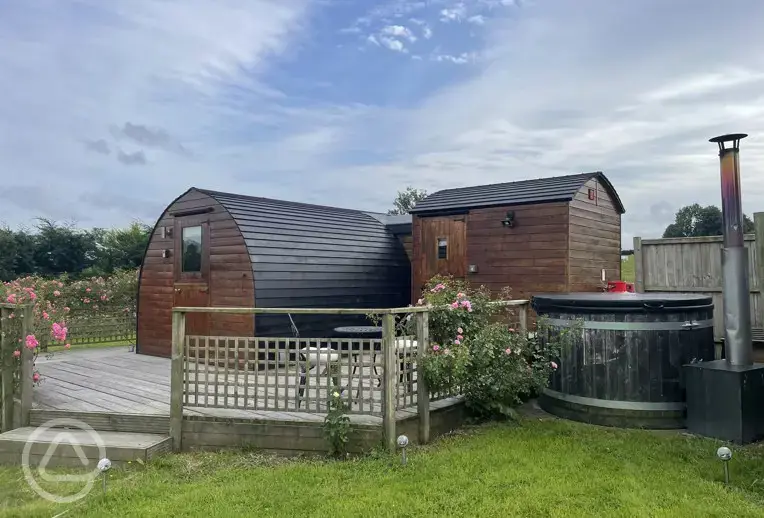 Embden glamping pod exterior