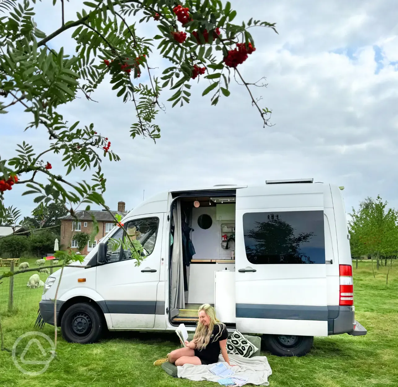 Non electric grass campervan pitches