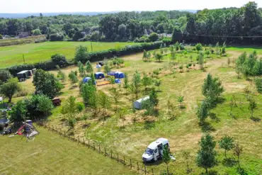 Aerial of the campsite