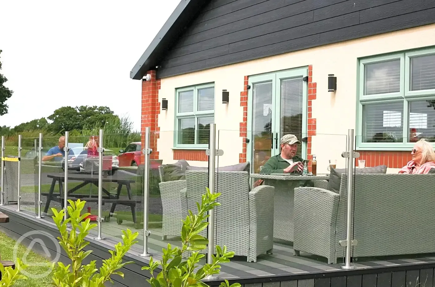 Castle Cafe and outdoor seating