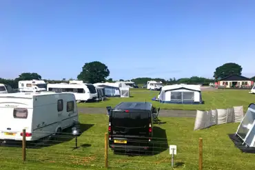 Electric grass touring pitches with 10 amp hook ups