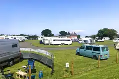 Electric grass touring pitches with 10 amp hook ups