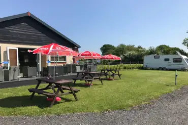 Castle Cafe and outdoor seating