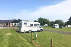 Electric grass touring pitches (10m x 10m)