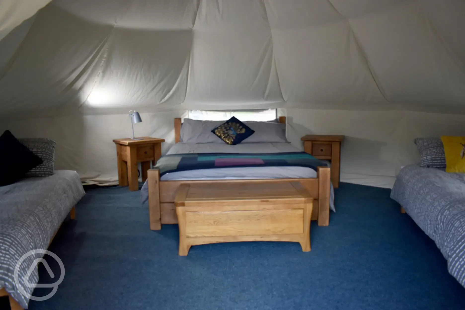 Bell tent interior