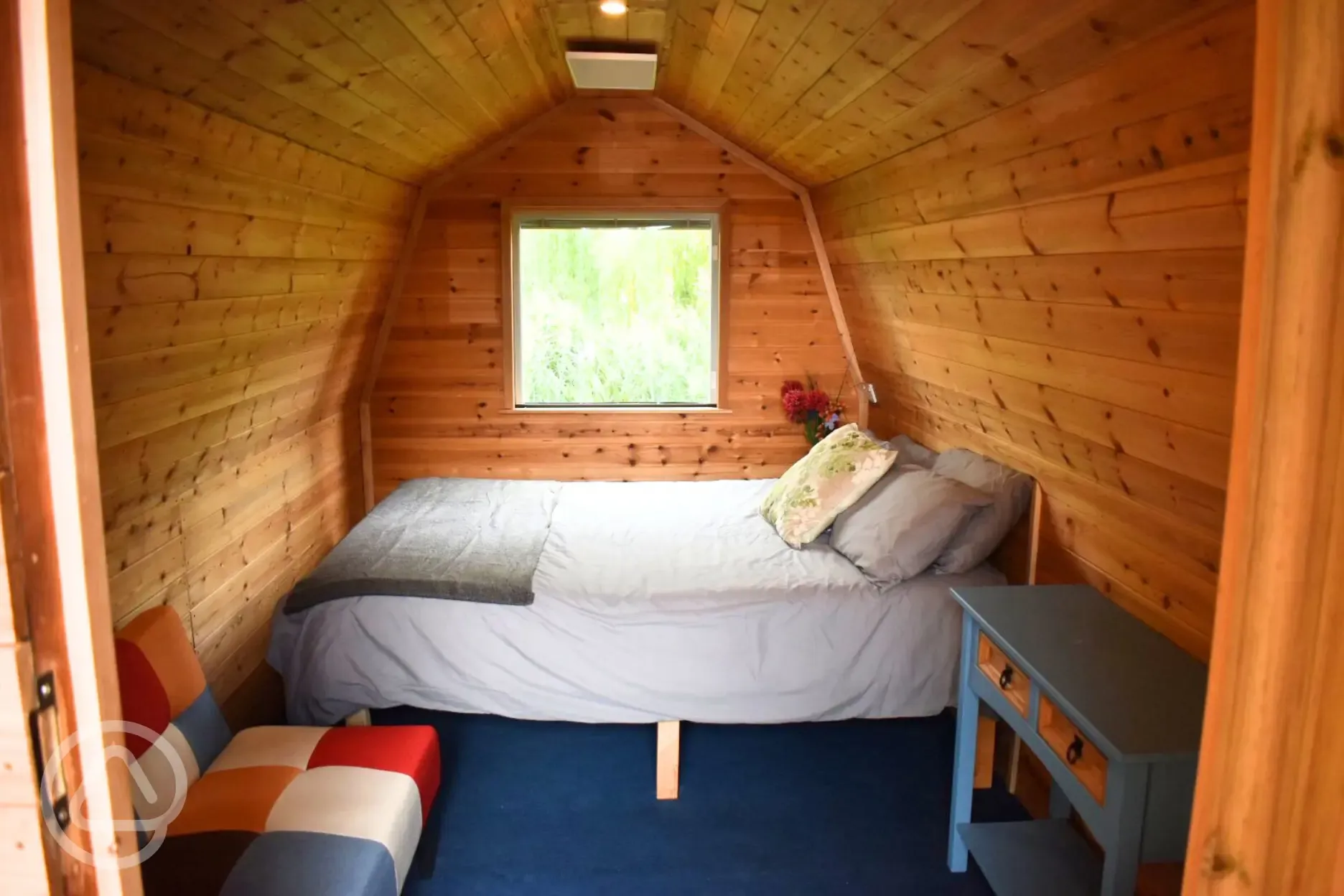 Harts pod double bed with furniture and futon (bedding included)