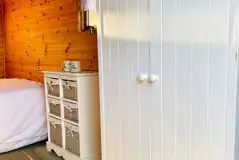 Wardrobe in shepherd's hut Wardrobe in shepherd's hut