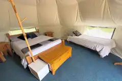 The Quirky Carp bell tent interior The Quirky Carp bell tent interior