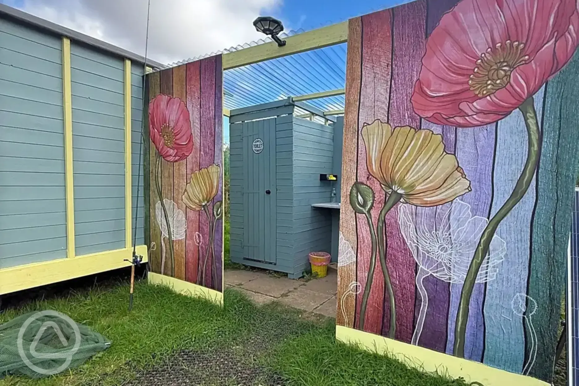 Facility block with toilets