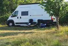 Small tent on a non electric grass pitch Small tent on a non electric grass pitch