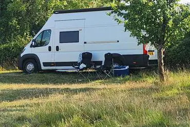 Small tent on a non electric grass pitch