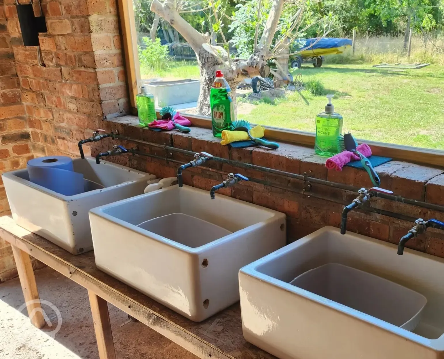Washing up area