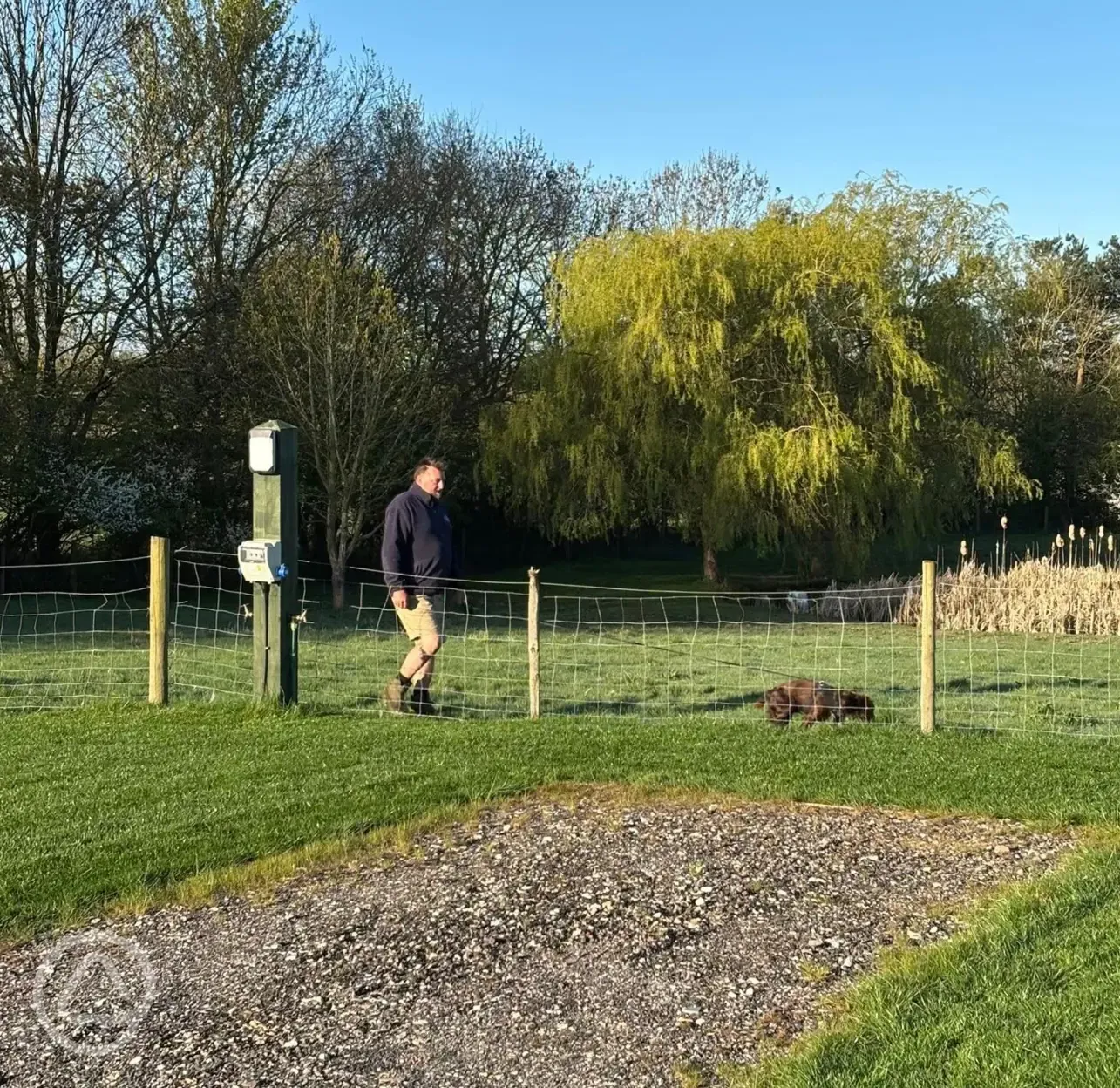Fully serviced hardstanding and grass touring pitches