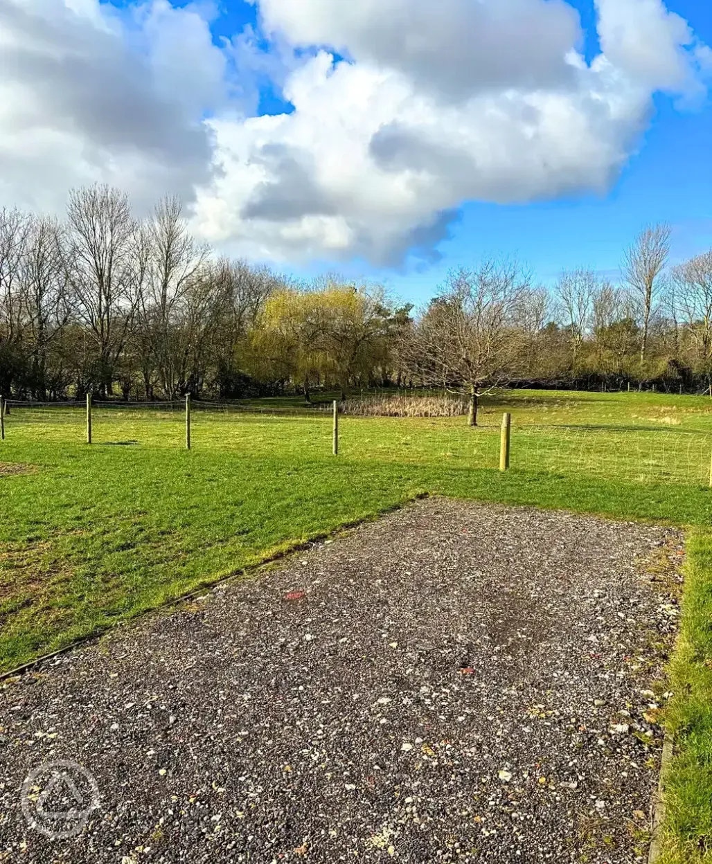 Fully serviced hardstanding and grass touring pitches