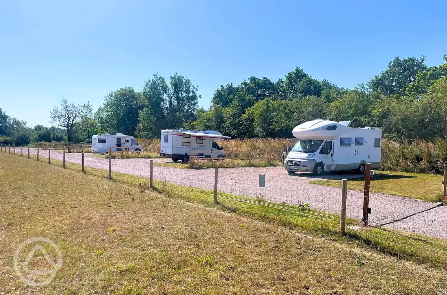 Hardstanding and grass pitches - members only