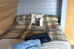 Robins Nest glamping pod king size bed