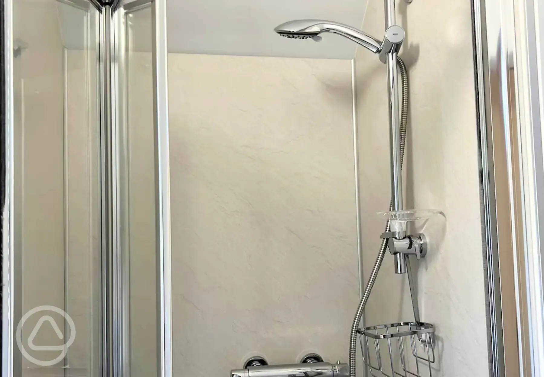 Ensuite bathroom with a shower